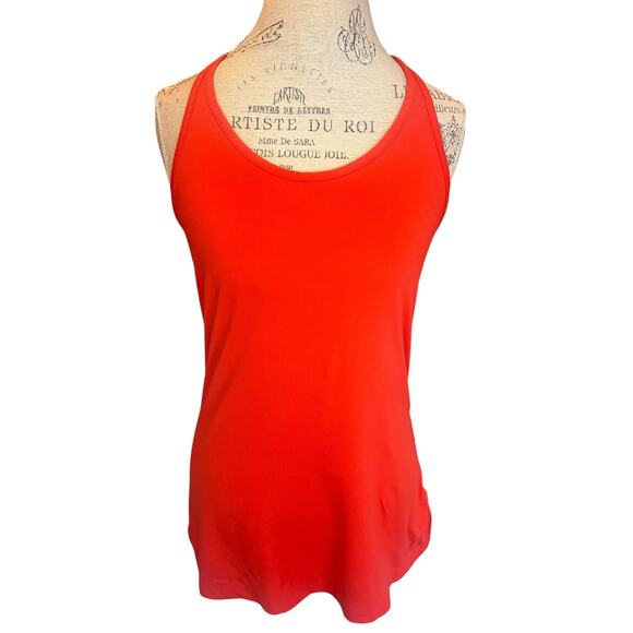 Nike Tops - Nike Dri-FIT Orange Workout Tank Top Racerback Gym Running Size M